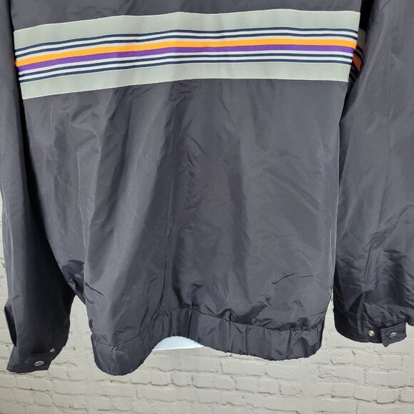 Fedex Black Double Zip Hideable Hood Relflective Windbreaker Jacket Size 3XL - Picture 12 of 16